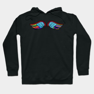 Multi color wings Hoodie